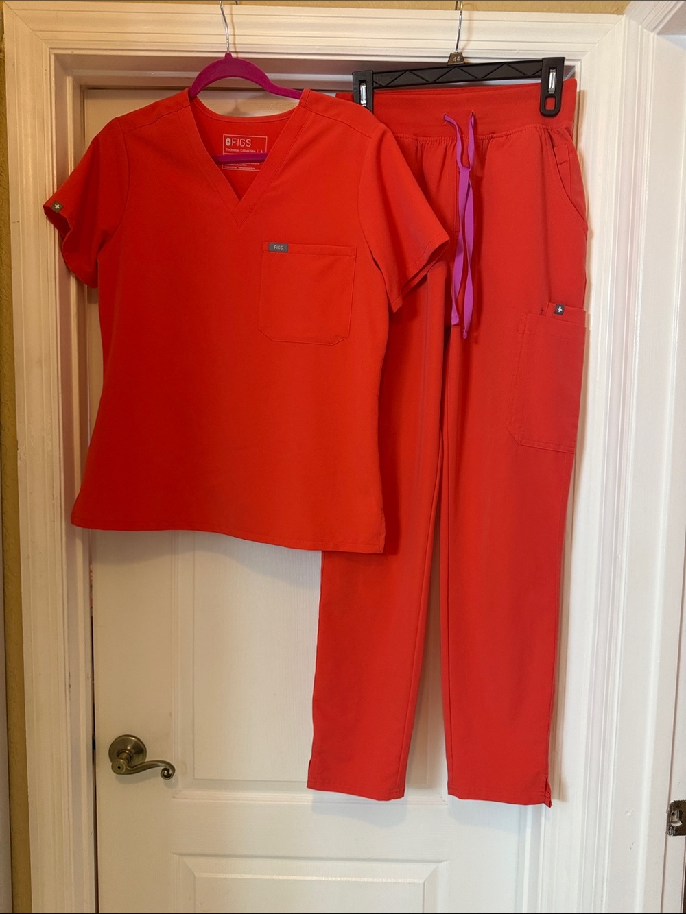 Figs Fireside 2024 release Small Catarina Scrub Top and Small tall Yola Pants